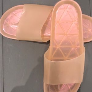 Urban outfitters plastic slides